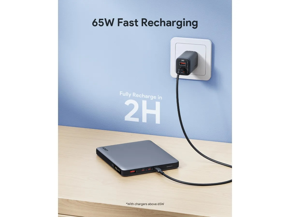 (100W) SprintX 20000mAh USB A / 3x USB C Powerbank Power Delivery Ladegerät mit LED Anzeige (PB-Y44) - Schwarz
