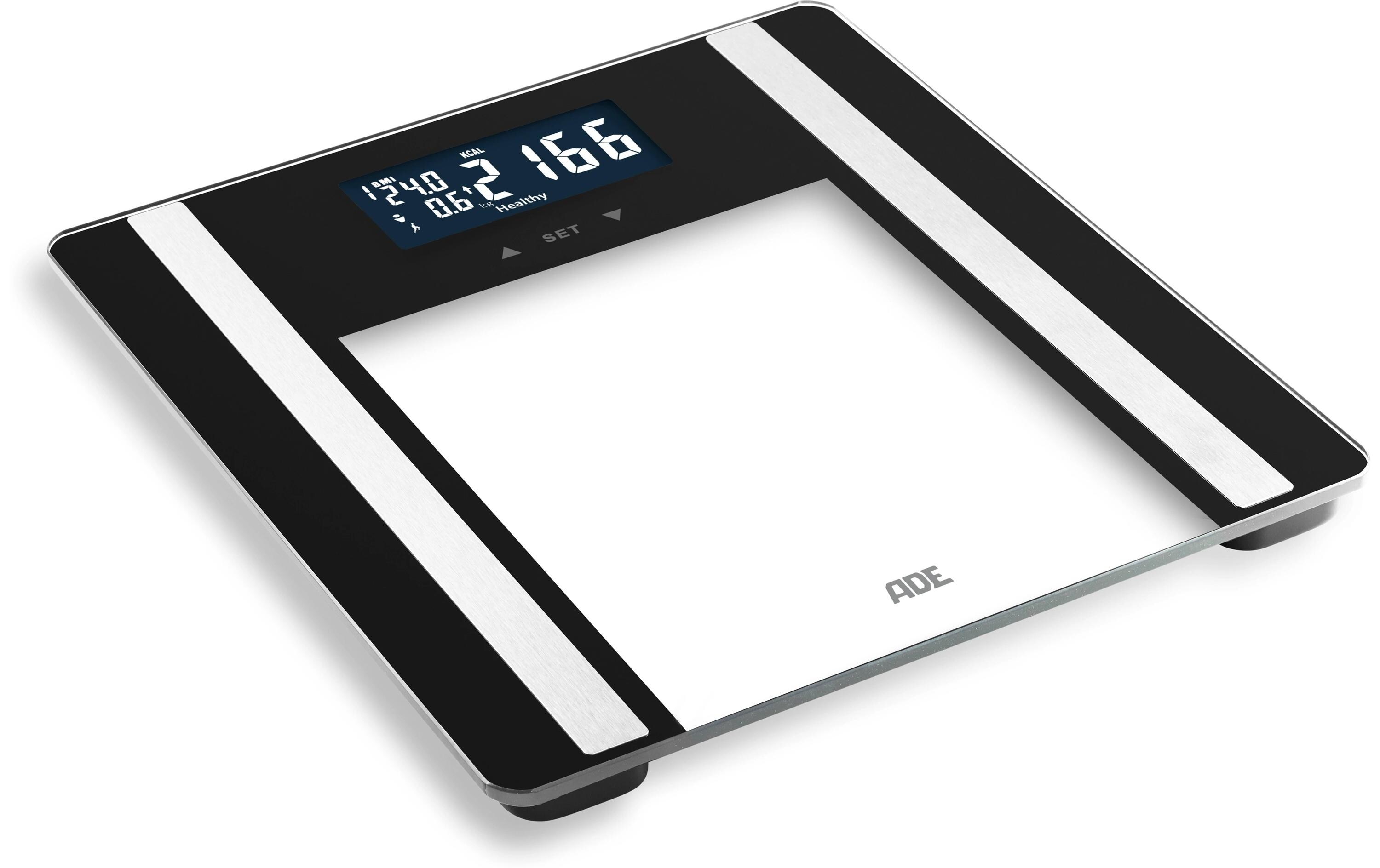 Körperanalysewaage Ines SchwarzDigitale Körperfettwaage bis 200 kg