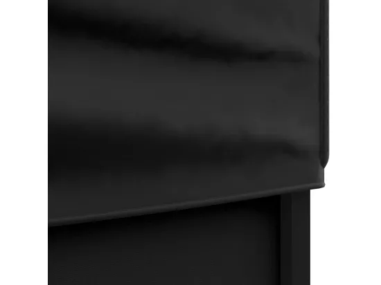 Tente de réception pliable avec parois Noir 2x2 m