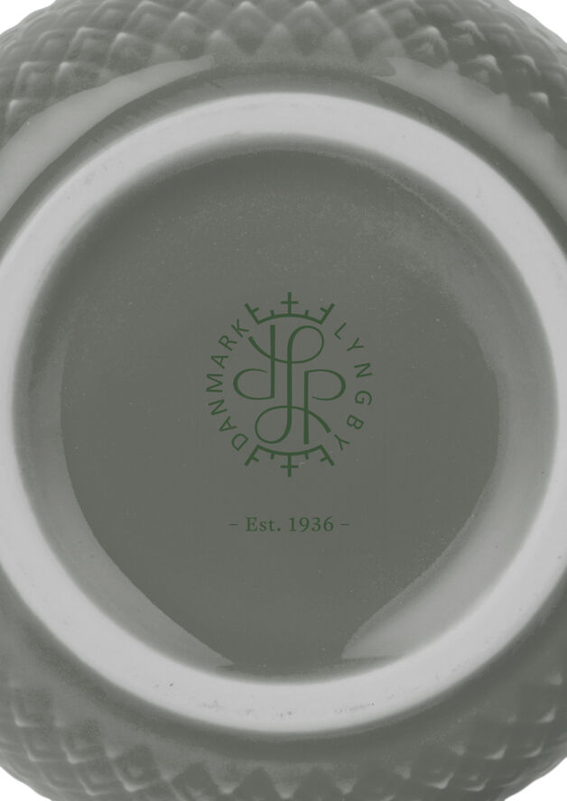 Lyngby Porcelæn Rhombe Earth Krus med hank 39 cl moss Grøn