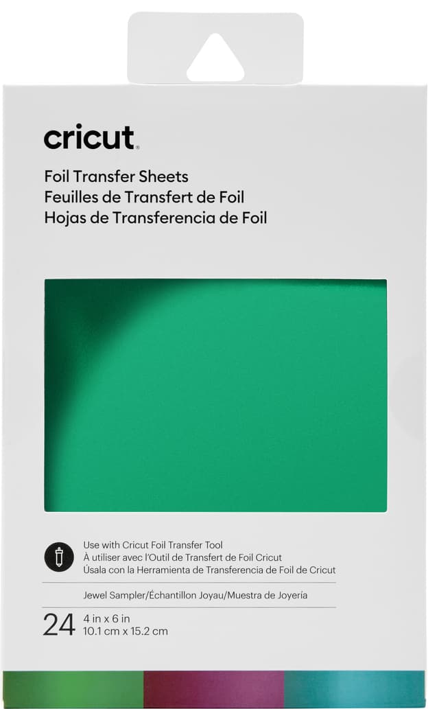 Cricut Transfer Foil Sheets Sampler 10x15 cm (jewel)