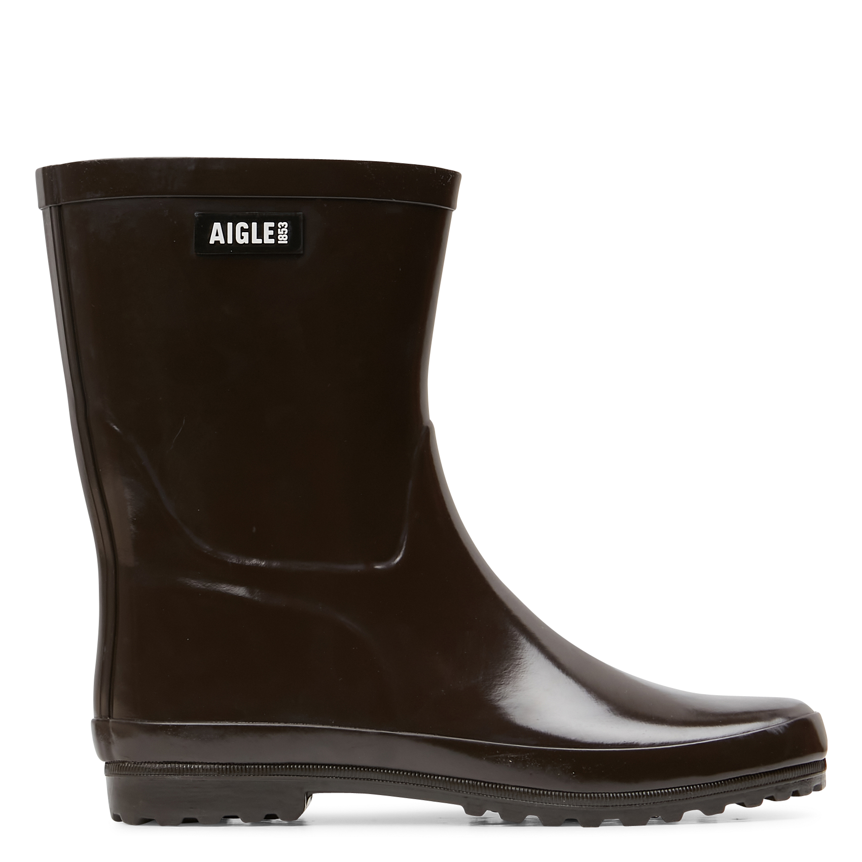 ELIOSA- Boots de pluie à bout rond | Marron