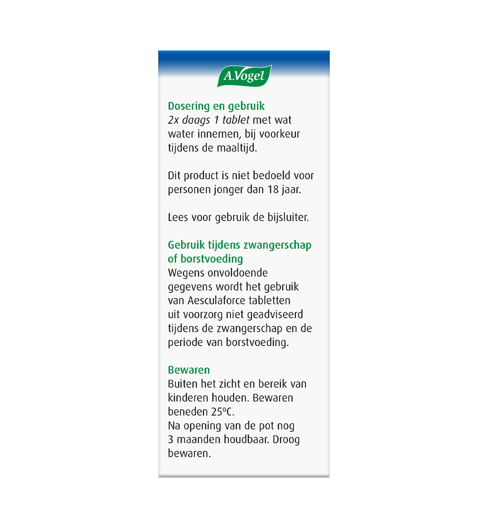 A.Vogel Aesculaforce (30 tabletten)