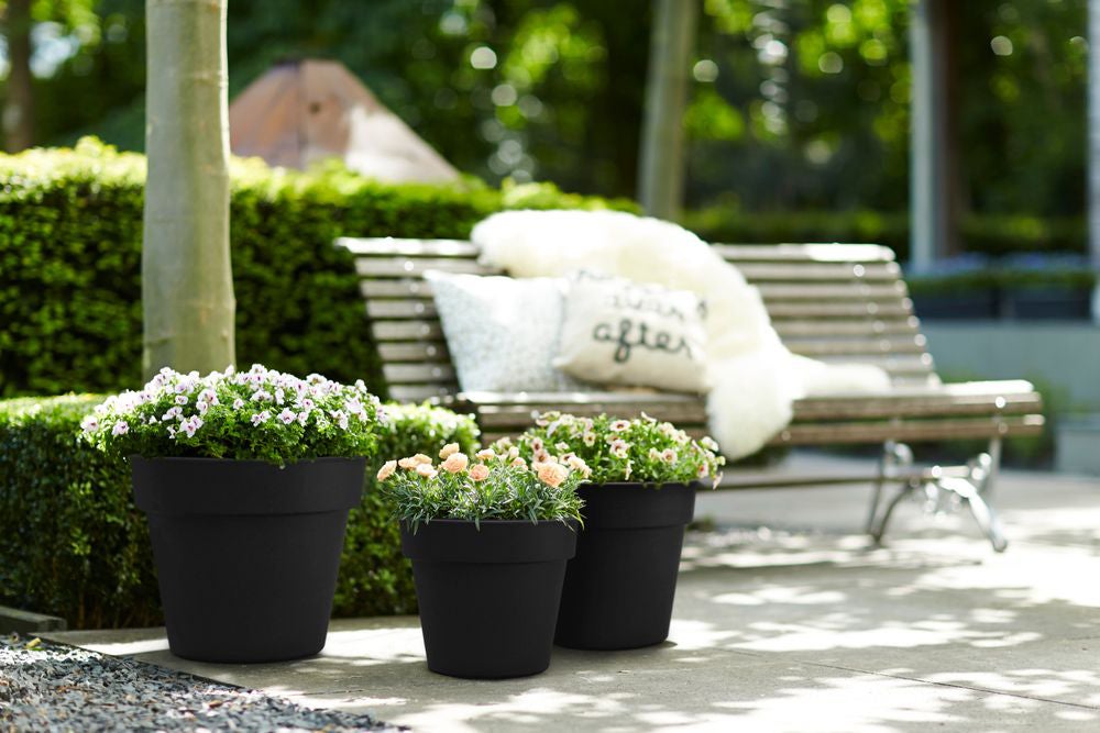 Elho bloempot Green Basics zwart D 29,5 H 25,2 cm