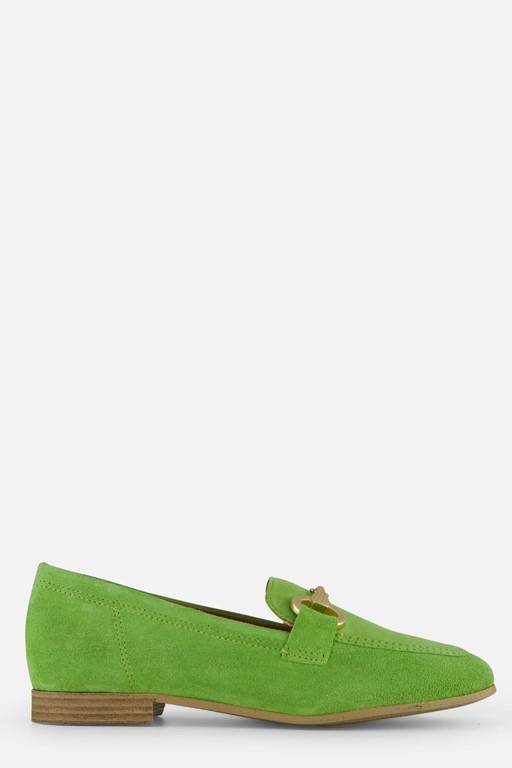 Tamaris Instappers groen Suede