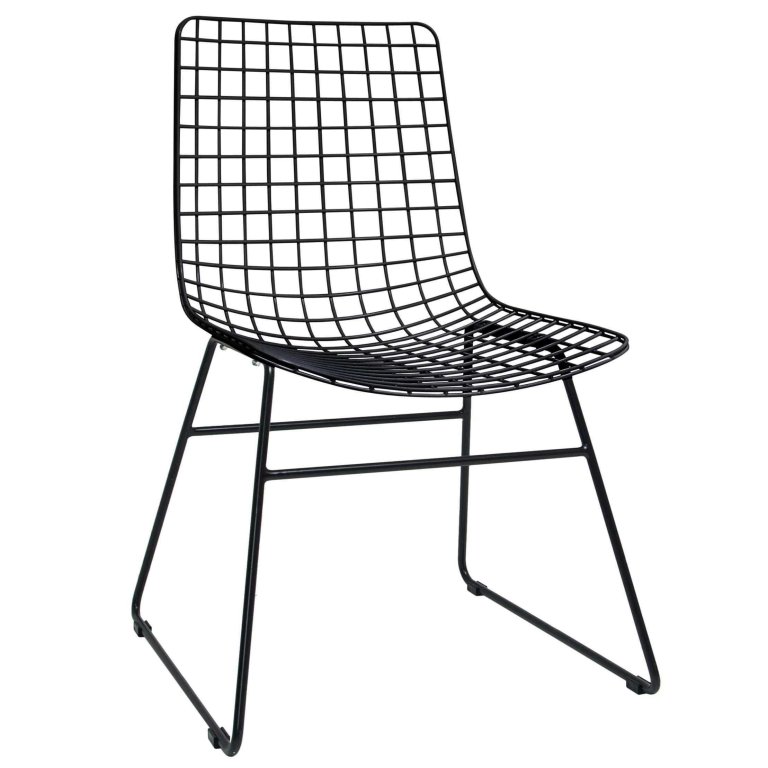 HKliving Wire stoel zwart