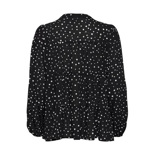 Ichi Langærmet Bluse, Sort, 36