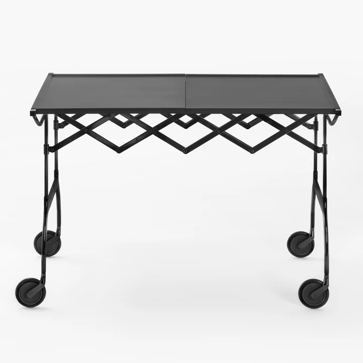 Kartell - Battista Servierwagen, monochrom schwarz matt