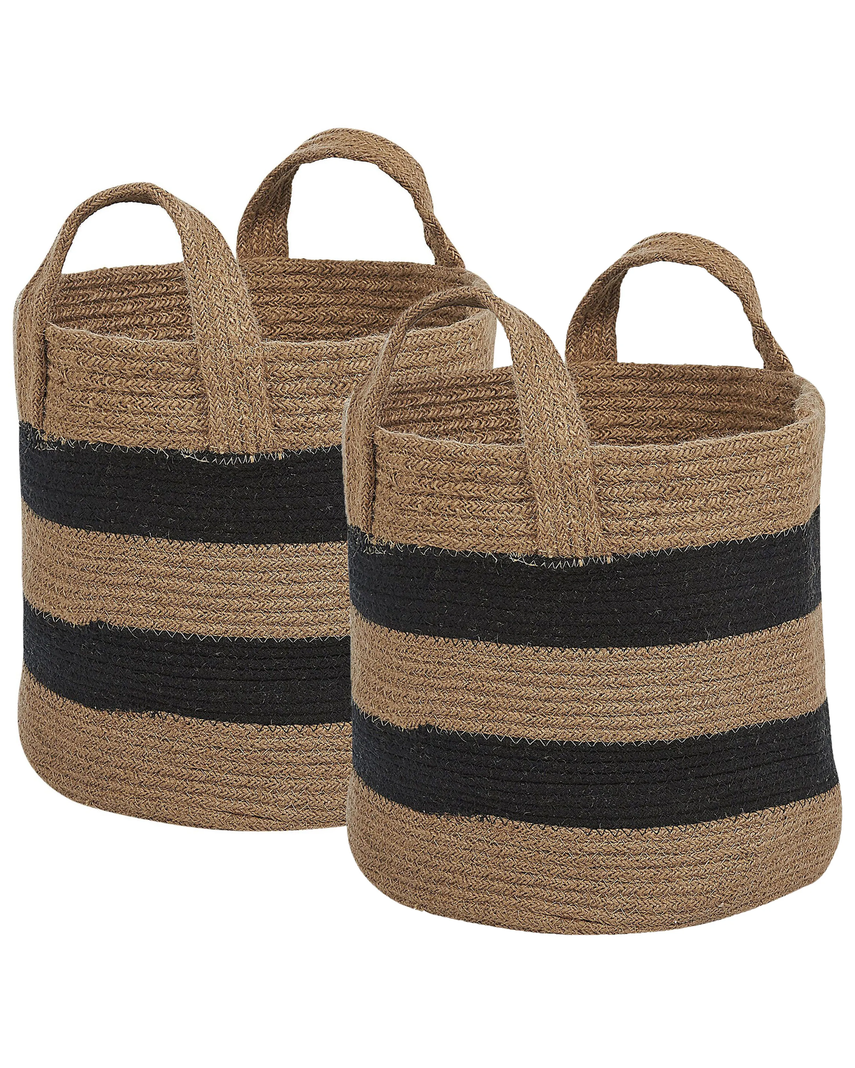 Set van 2 manden GEREDE Jute Natuurlijk