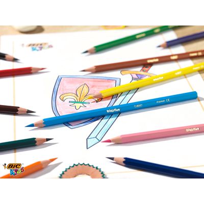 BIC Kids Evolution Ecolutions - 24 Crayons de couleur