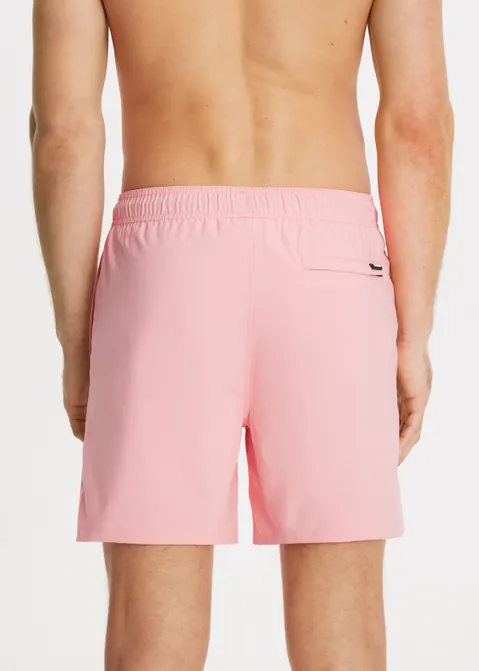 Zwembroek met logo roze (ROS.D)