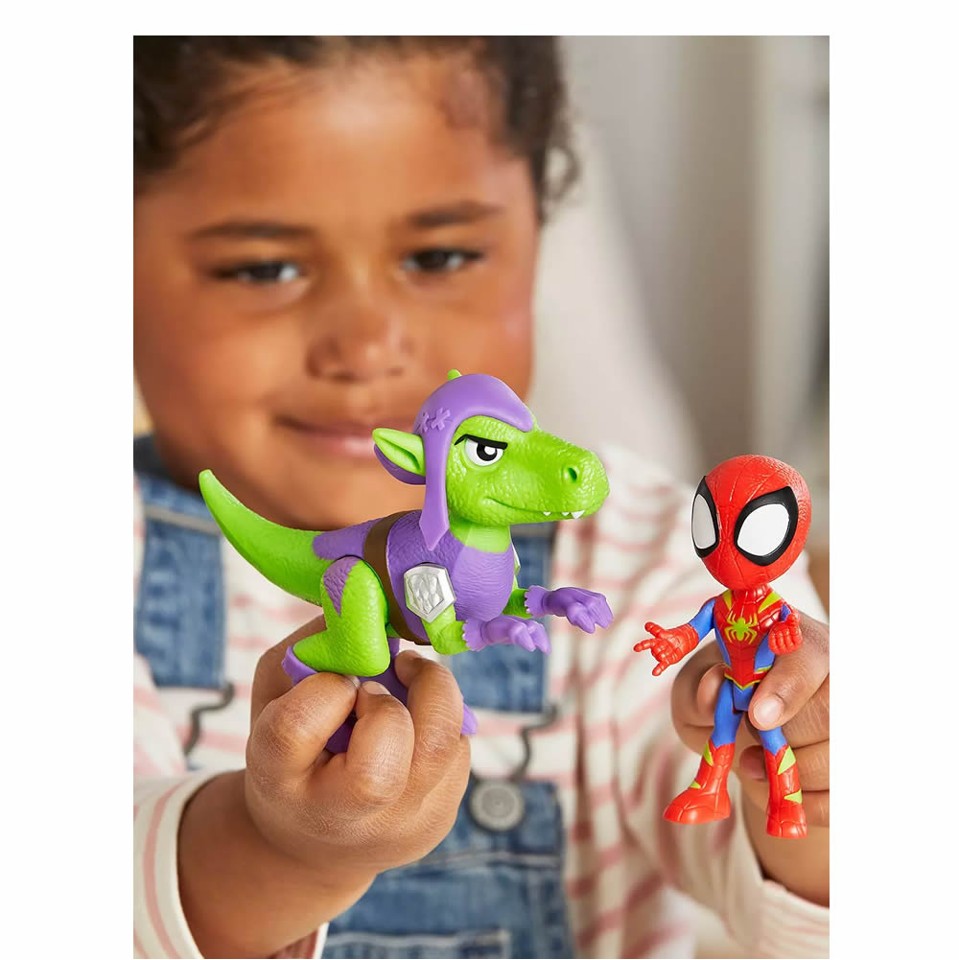 Spidey og Hans Fantastiske Venner - Dino-Webs Spidey & Goblin Raptor Action