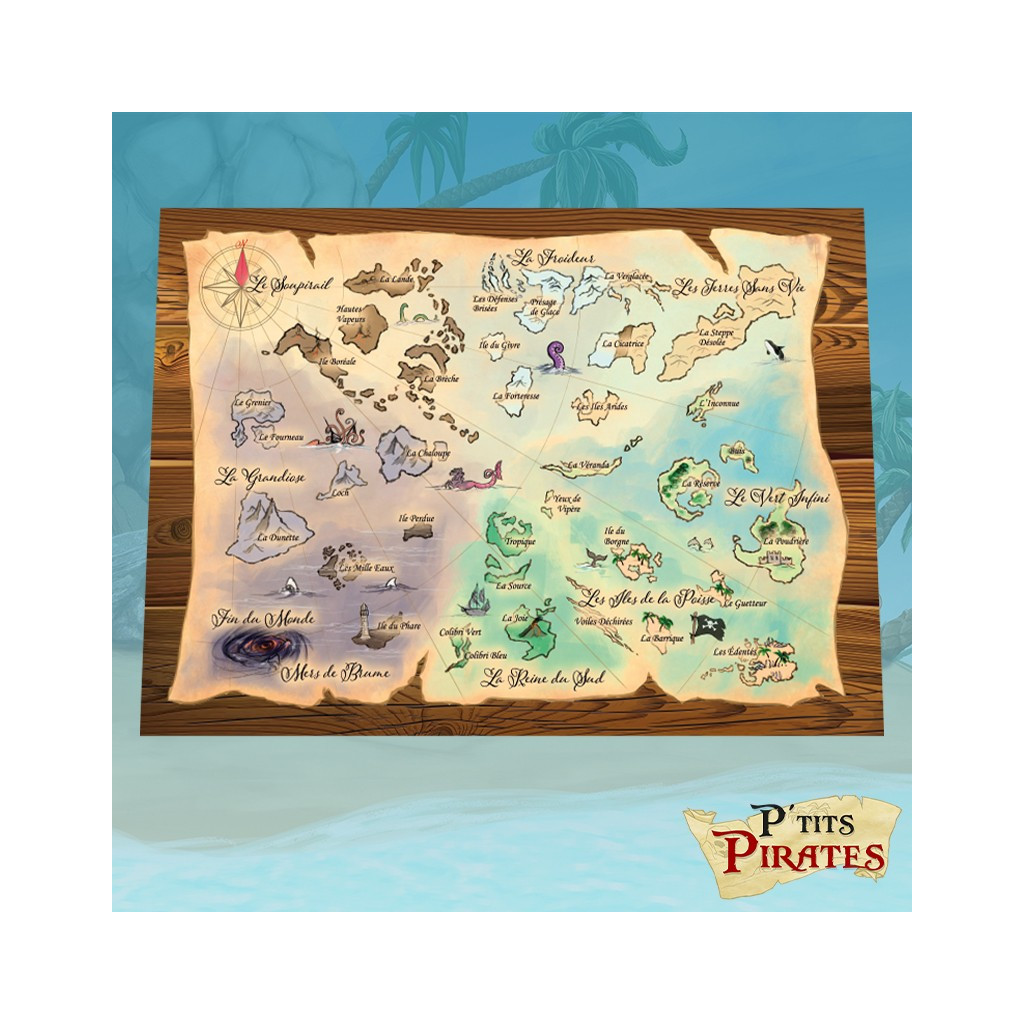 P'tits Pirates - Carte de la Grande Dame Bleue