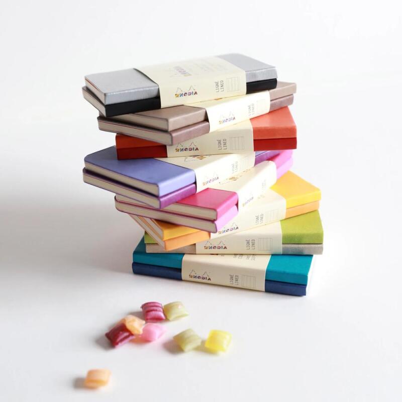 Rhodiarama 2 Minibooks souples 7x10,5 cm 64p L papier ivoire 90g - Assortis