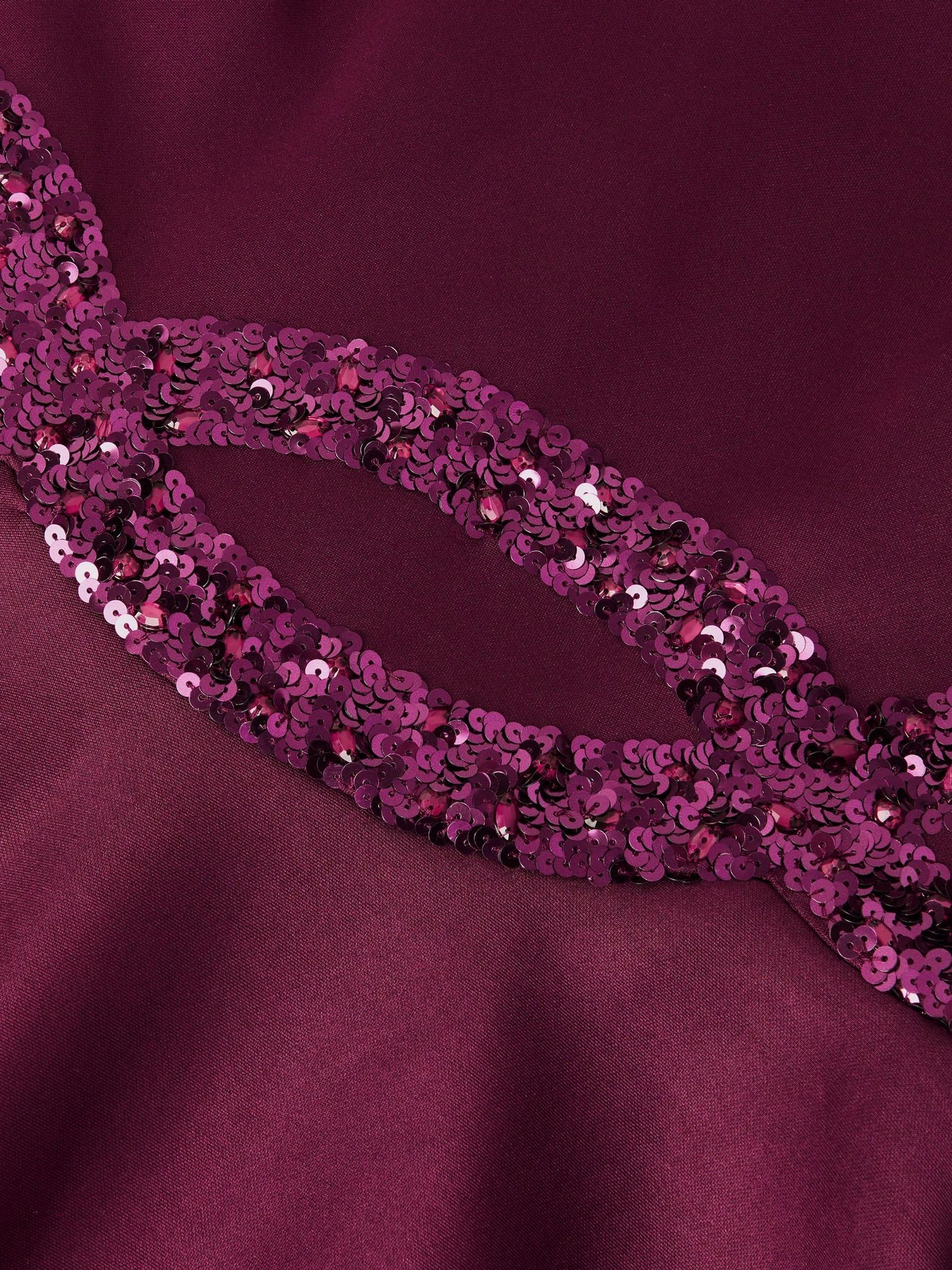 Rood - Monsoon Sleeveless Sequin Prom Dress