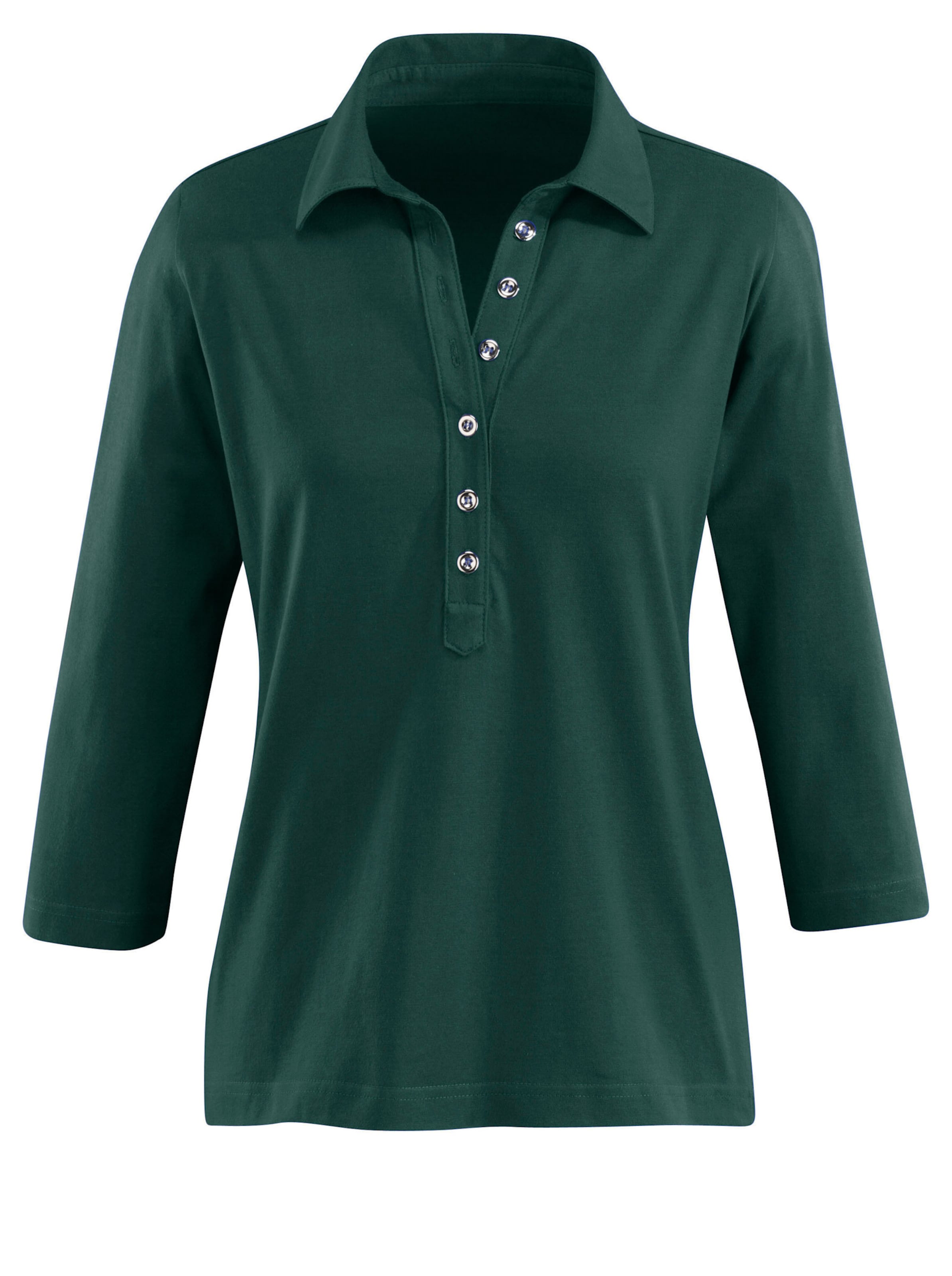 Poloshirt in tannengrün