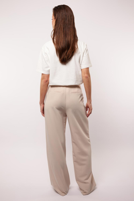 Fluresk beige dames broek