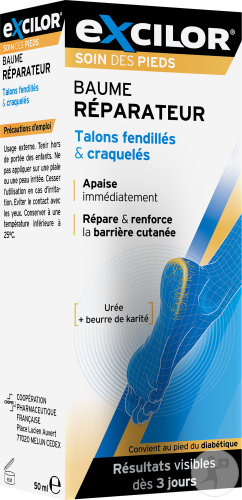 Excilor Baume Réparateur Talons Fendillés Et Craquelés 50ml