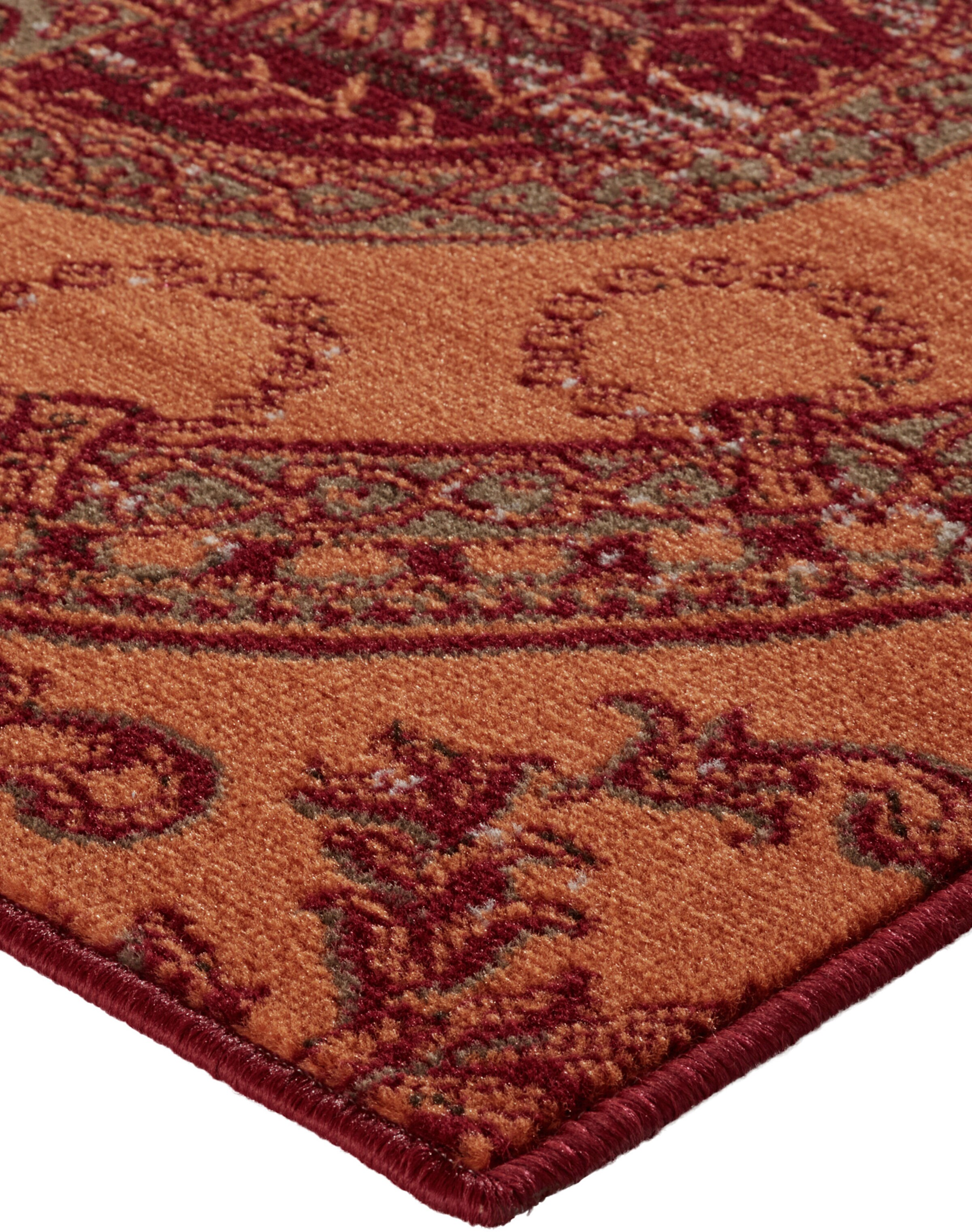 heine home Webteppich in rot-terracotta