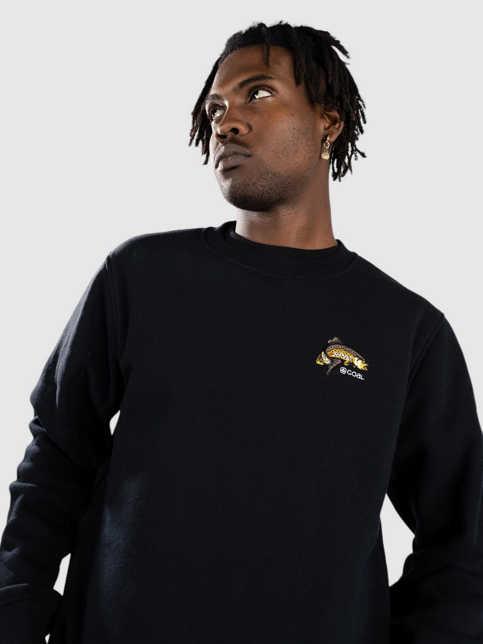 Coal Coho Crewneck Sweater caviar