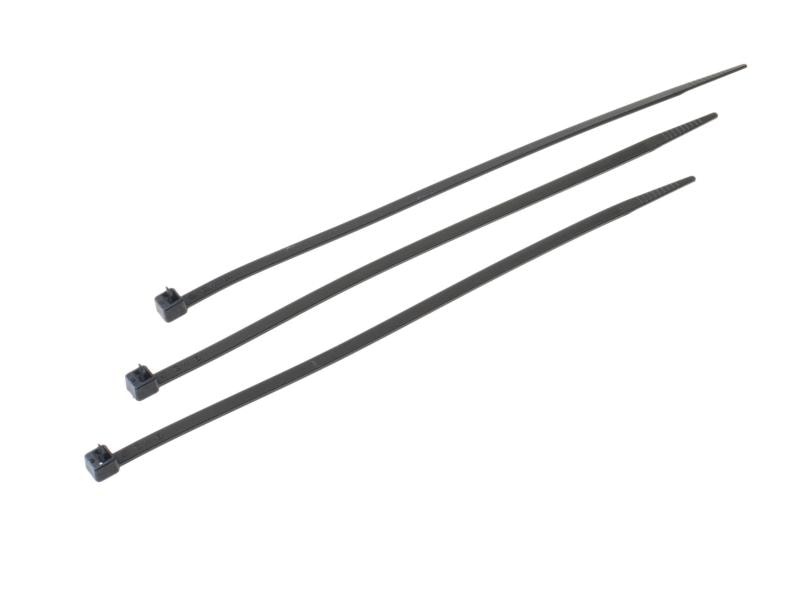 VR-Technics Kabelbinder Schwarz 200 mm x 4.8 mm Kabelbinder lösbar 200 x 4,8 mm, 100 Stück, schwarz