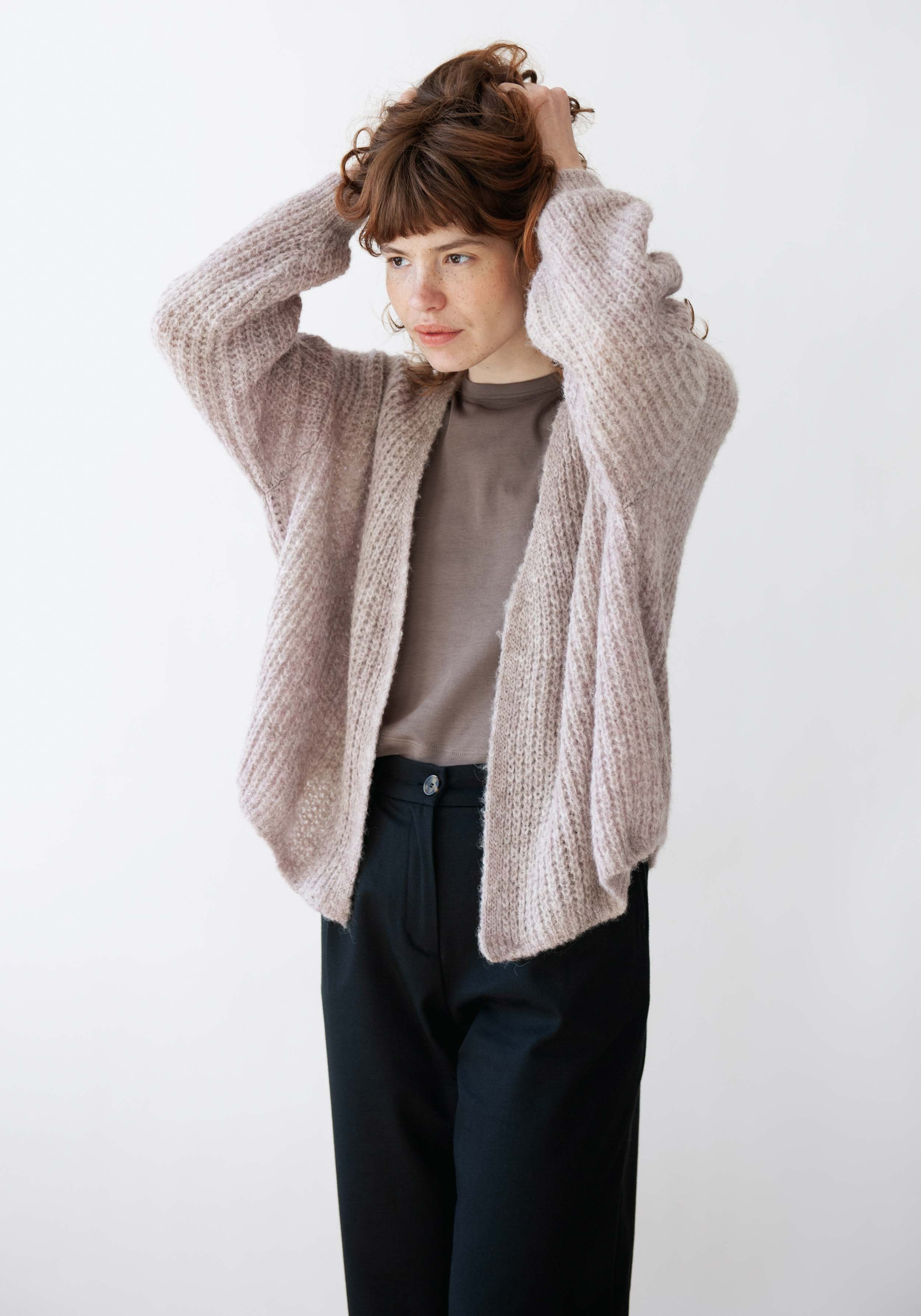 Jungle Folk Wrap Cardigan Vega Lavender