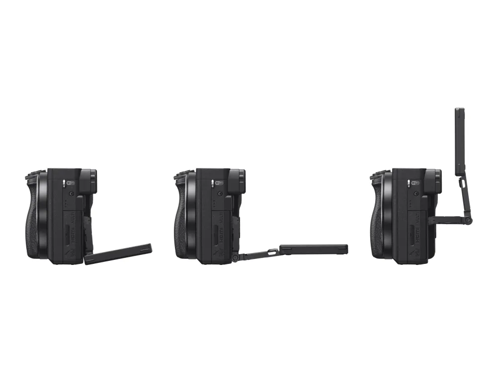 Sony a6400 ILCE-6400L - Digitalkamera - spejlløst - 24.2 MP - APS-C - 4K / 30 fps - 3x optisk zoom 16-50 mm objektiv - Wi-Fi, NFC, Bluetooth - sort