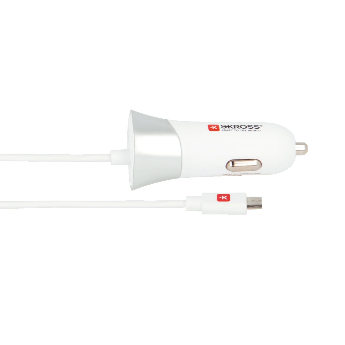 USB-billaddare med micro-USB-kabel
