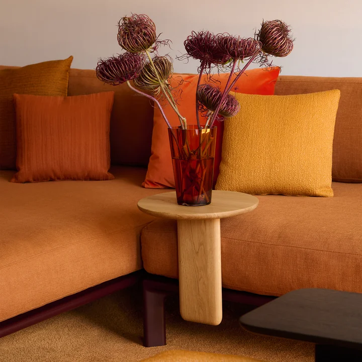 Vitra - Anagram flexibles Modul-Sofa, 190 x 95 cm, inkl. Kissen 65 x 55 cm, kreide / kiesel melange (Dumet 06)