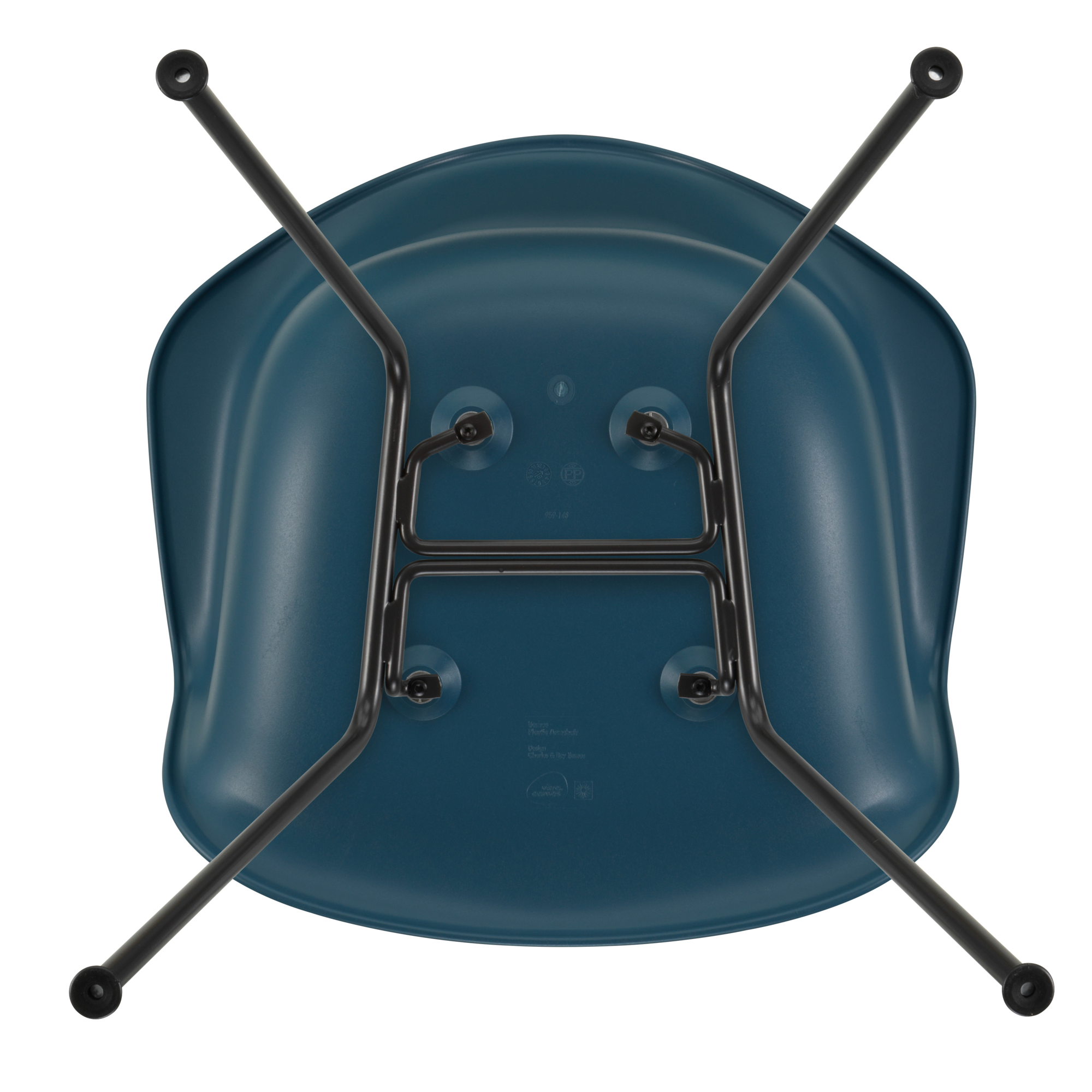 Eetkamerstoel DAX RE zwart Sea Blue