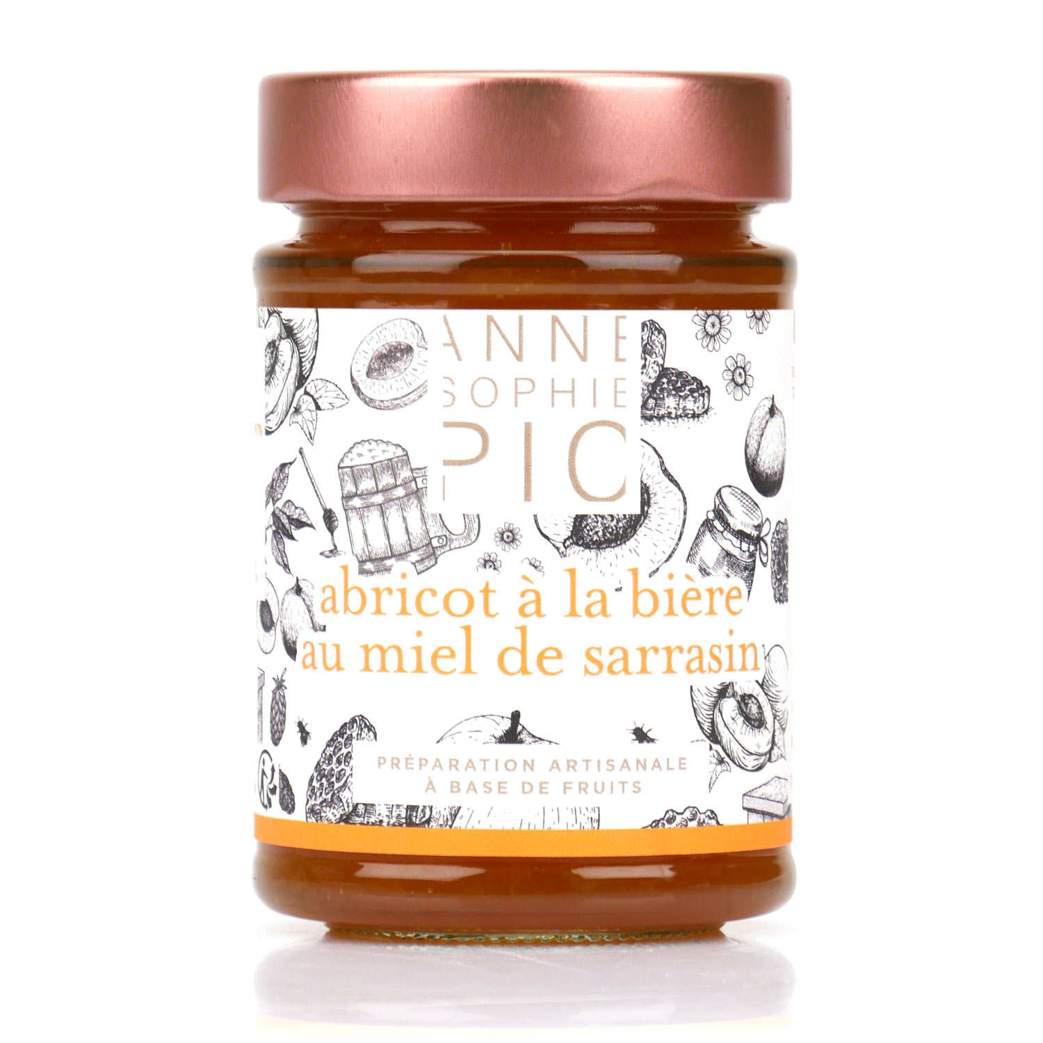 Confiture d'abricot à la bière au miel de sarrasin