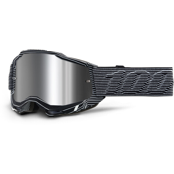 100% - Masque Accuri 2 Silo - Silver Flash Mirror Noir / Blanc