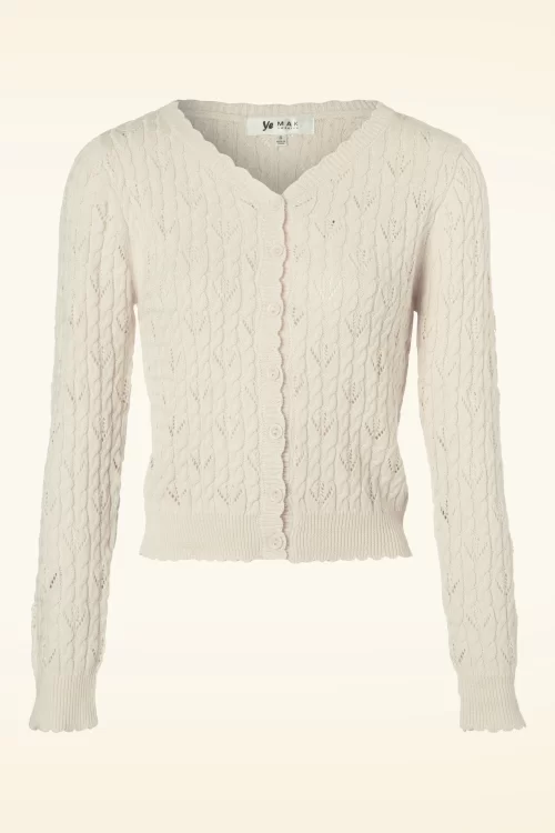 Mak Sweater Claudia vest in ivoor