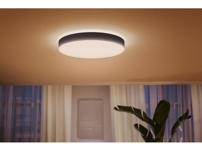 Philips Hue White Amb. Enrave Deckenleuchte XL schwarz 6500 Deckenlampe steuerbar mit Philips Hue