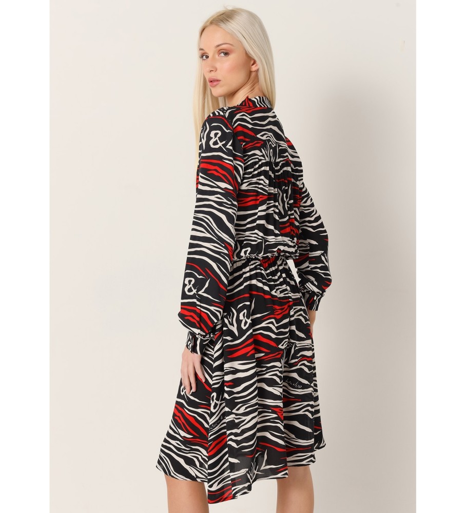 Victorio & Lucchino, Vestido curto V&L com estampa animal multicolorida