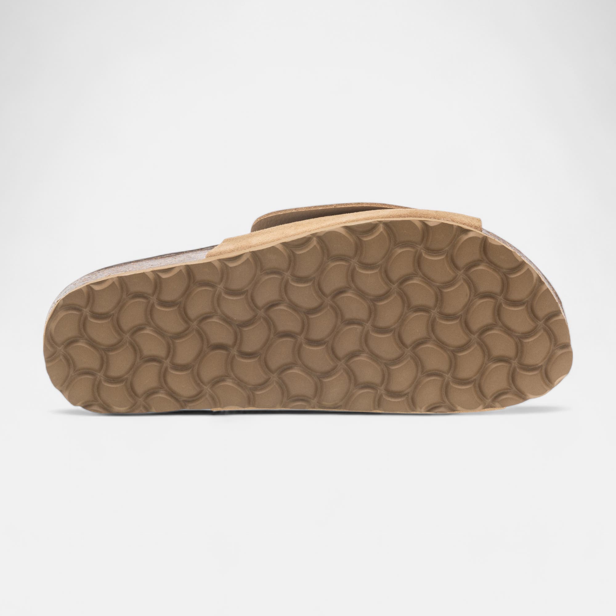 Mules semelle liège Femme en cuir beige