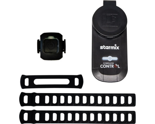 Starmix Draadloos stopcontact Draadloze bediening (incl. Li-Ion knoopcel CR2031) & 3 bevestigingsrubbers (1x voor slang Ø35, 2x universeel)