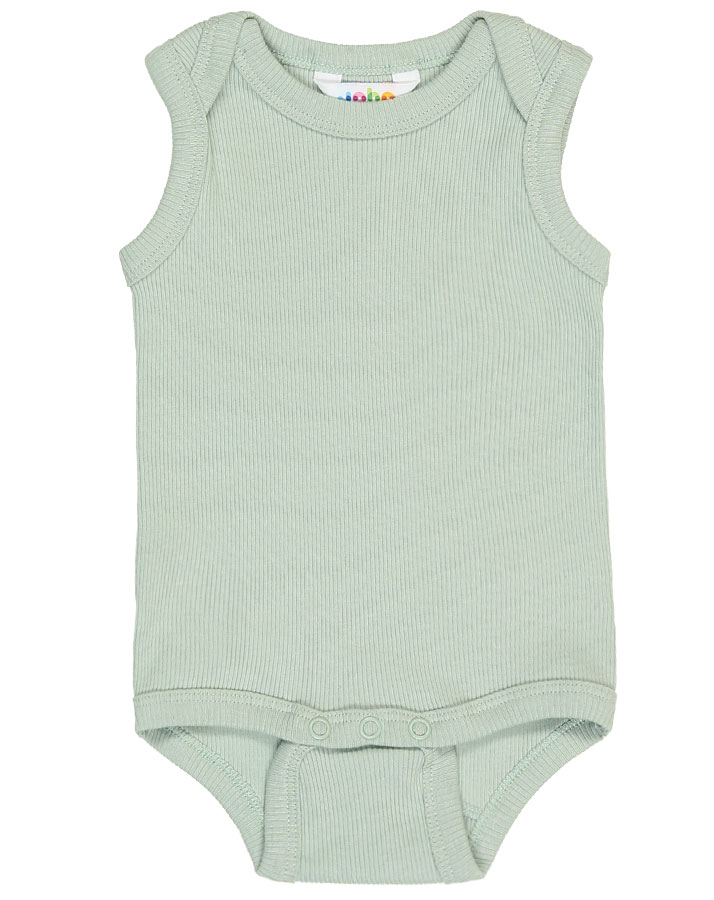Träger-Body 602 COTTON RIB in hellgrün