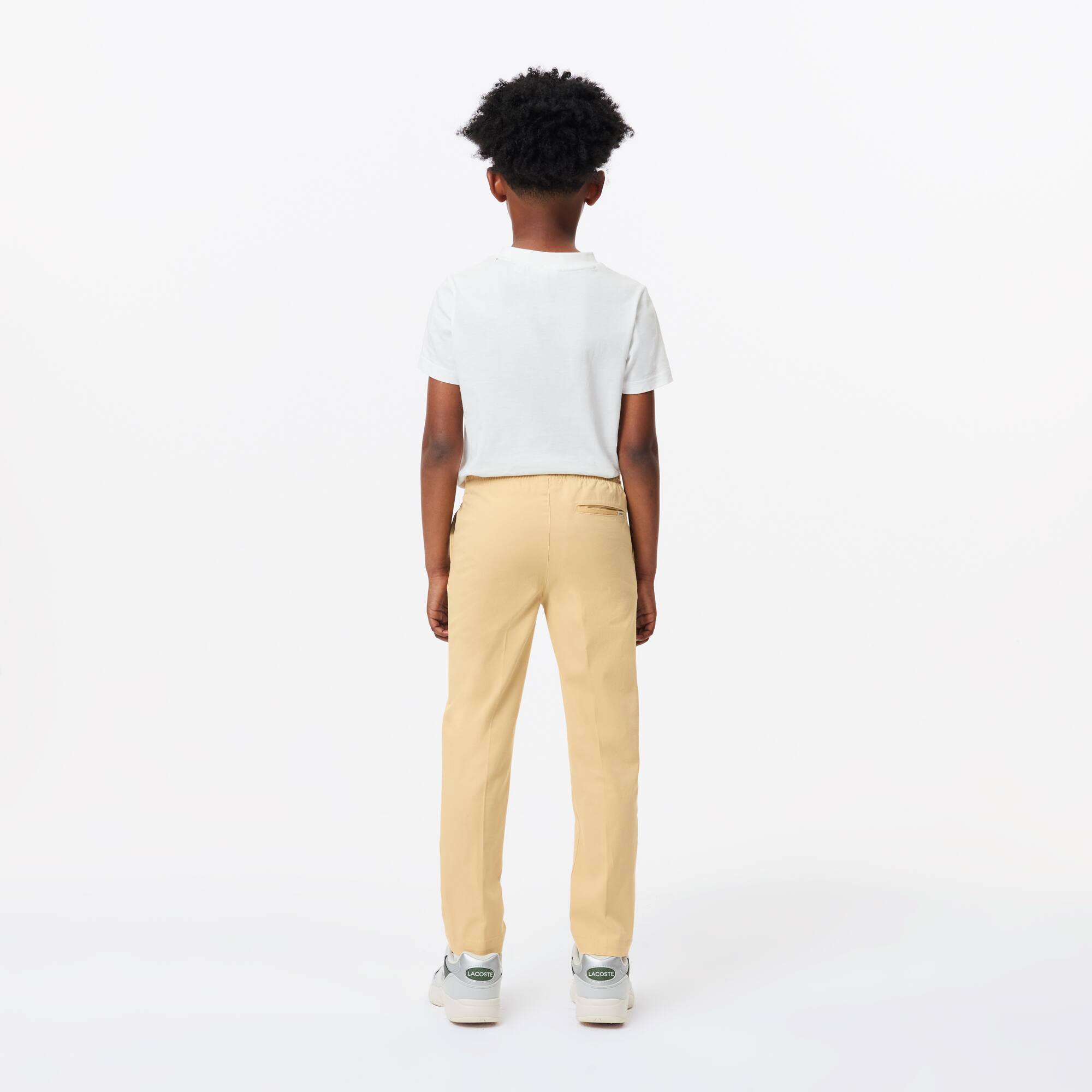 Jungen LACOSTE Chino aus Stretch-Baumwoll-Gabardine Hosen - Beige - Lacoste - Jungen