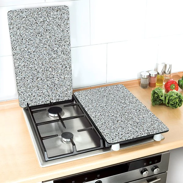 Set 2 couvre-plaques protection motifs Granit Wenko by Maximex