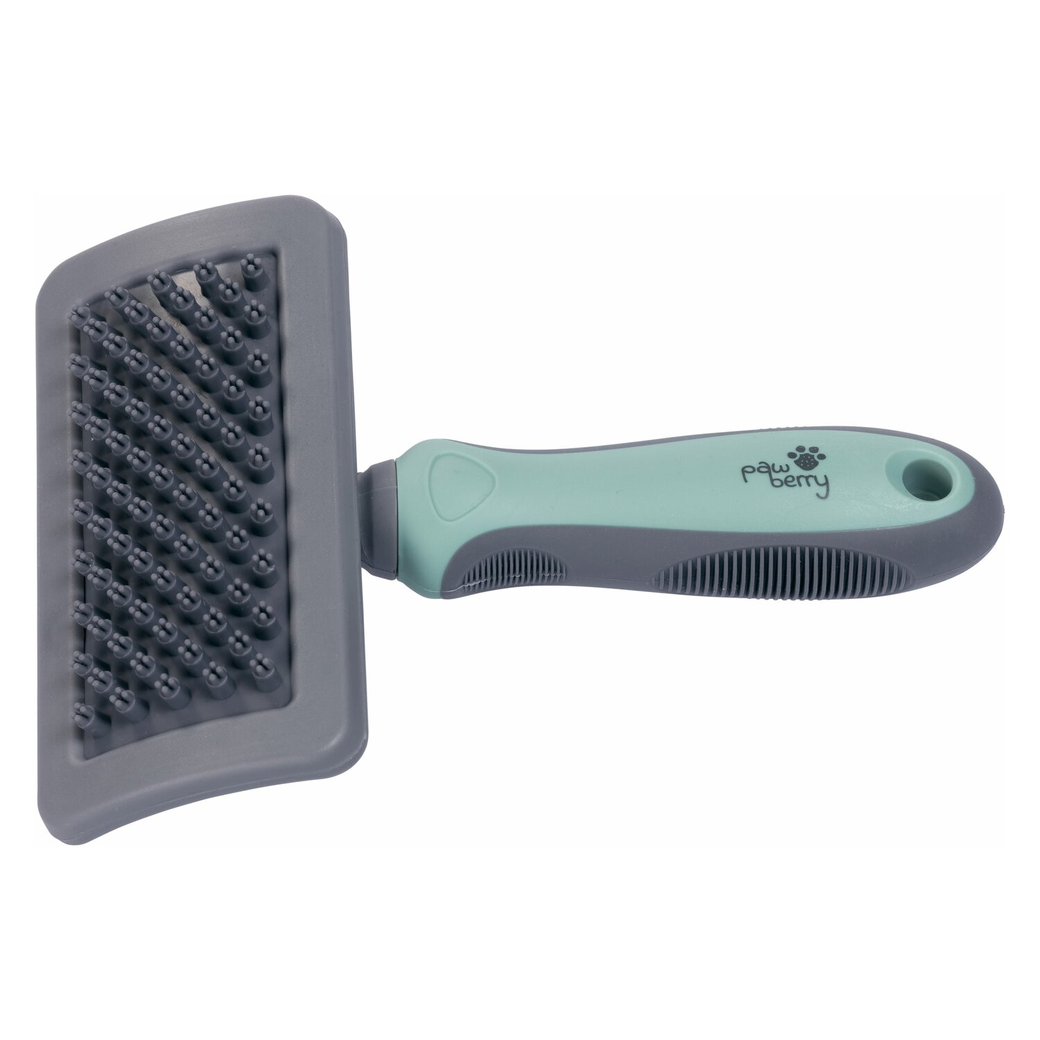 pawberry Gummibürste  - grey/mint