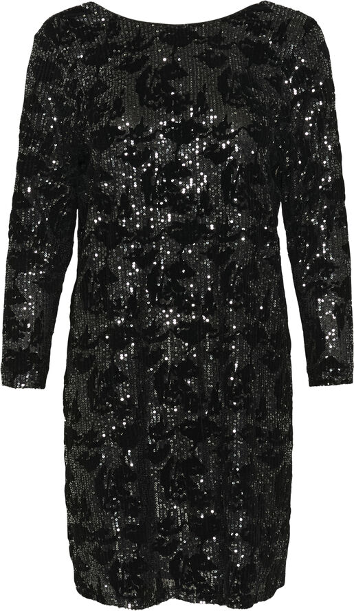 Kaffe KAgrit Sequin Dress Black/dark silver sequin