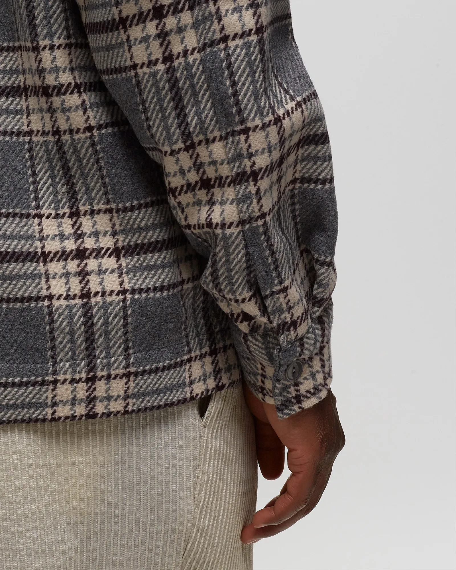 Officine Générale JUSTIN OVS JAP CO TEXTUR CHECK