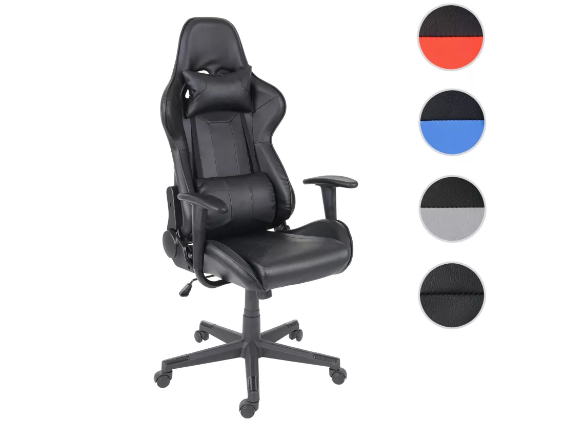 Chaise de bureau MCW-F84, noir