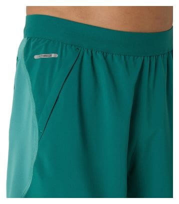 Short 2-en-1 Asics Road 5in Vert Homme