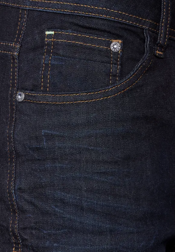 Regular Fit Jeans - dark blue rinsed wash