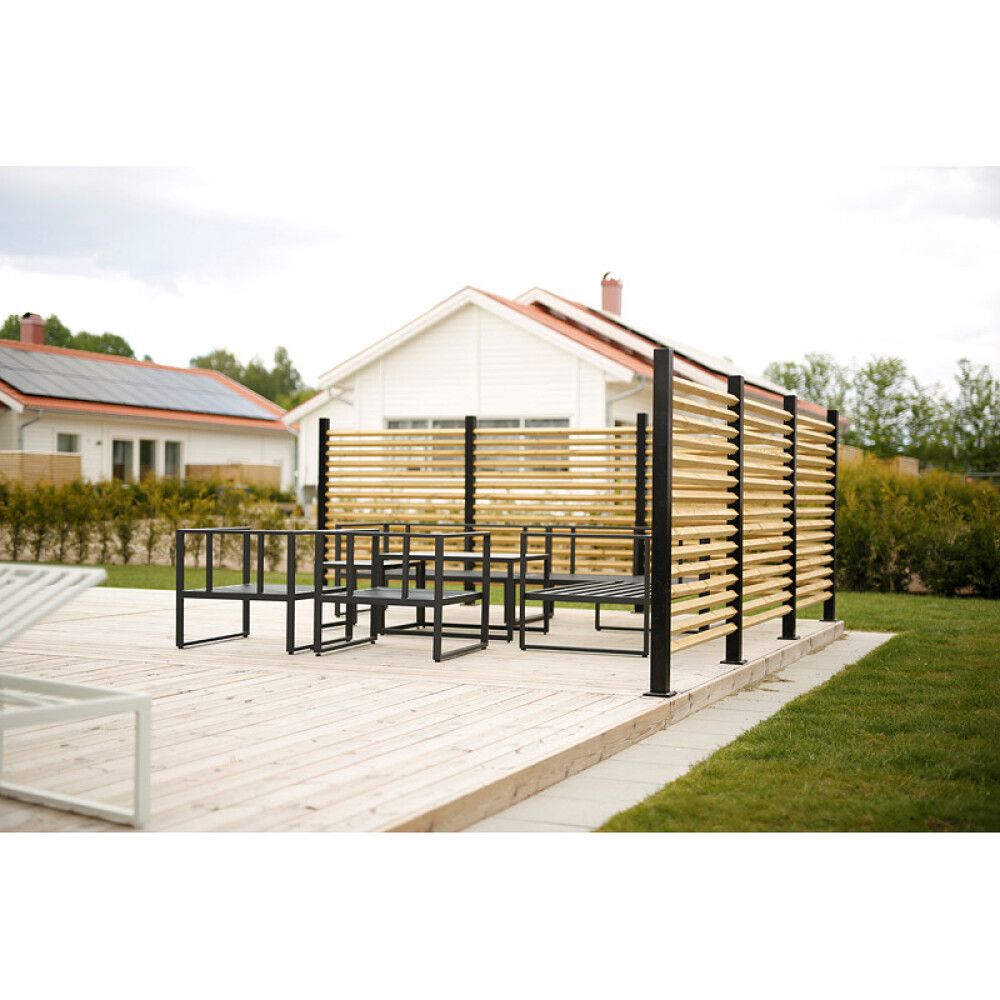 GJERDESTOLPE RECAL BOLMEN MELLOMSTOLPE SVART 995MM
