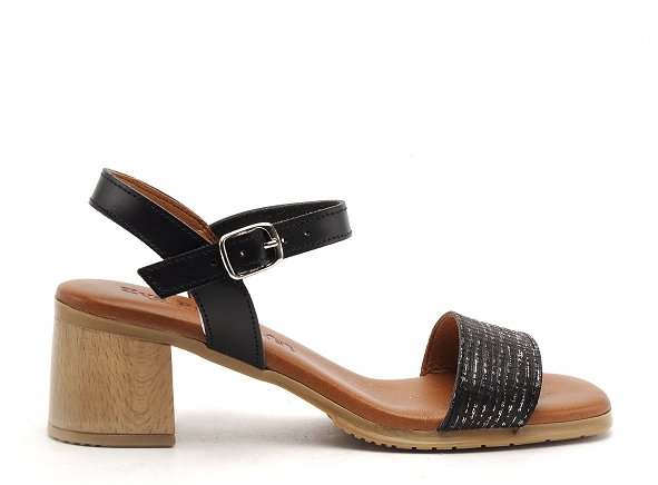Eva frutos nu pieds talons femme 3490 noir