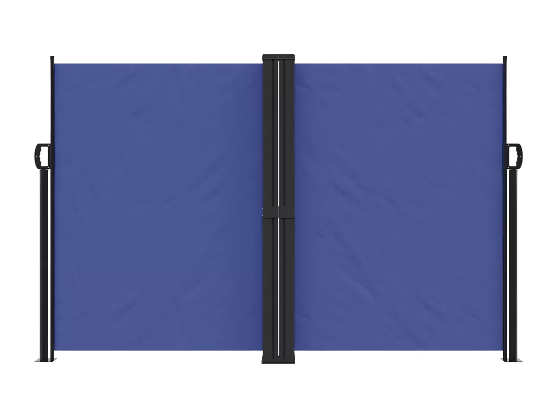 Auvent latéral rétractable bleu 160x600 cm