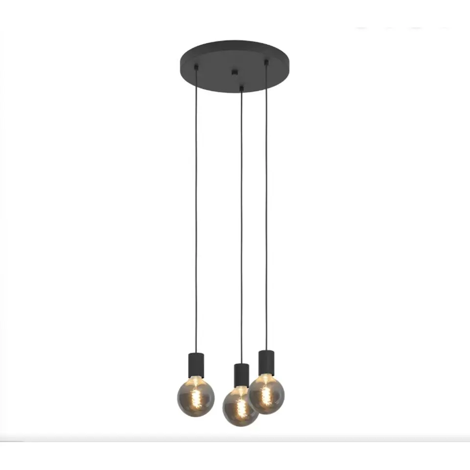 EGLO Nogalte hanglamp - E27 - Ø35 cm - Rond - Zwart
